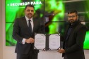 Evento de assinatura de contrato homologando a empresa BETPR na foto diretor-presidente Daniel Romanowski e Felipe Villar da BETPR.