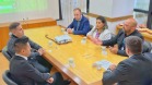 Representantes da empresa  Daruma Sam S.A (Aposta.la) junto com a diretoria da Lottopar.