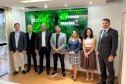 Lottopar autoriza a quarta empresa de apostas esportivas a iniciar a etapa de integração. Integrantes da Pixbet e diretoria da Lottopar.