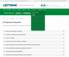 Lottopar disponibiliza ao apostador um link para a página com tira dúvidas  