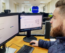 O assessor da Lottopar e membro da comissão de Tecnologia da Cibelae, Jonathan Camargo.