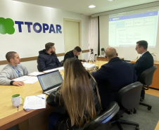 Reunião de integração entre a Lottopar e a BetPlay.
