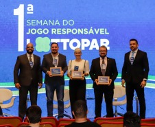 Curitiba, 07 de outubro de 2024 - Lottopar realiza, no Canal da Música, 1ª Semana do Jogo Responsável da Lottopar.