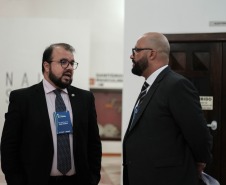 Secretário de Prêmios e Apostas (SPA) do Governo Federal, Regis Dudena e o Diretor de Operações da Lottopar, Fabio Veiga.