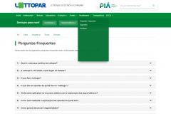 Lottopar disponibiliza ao apostador um link para a página com tira dúvidas  