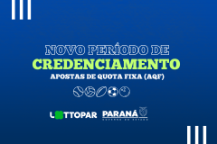 Paraná abre novo período de credenciamento para apostas de quota fixa.