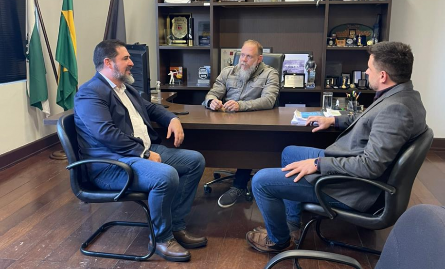 Reunião com Delegado Geral da Polícia Civil visa apresentar a Diretoria da Lottopar e estreitar relações entre as instituições do Governo