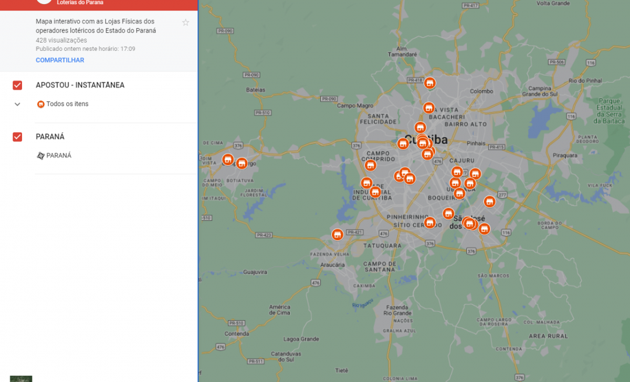 Raspinha já tem mais de 50 pontos de venda, que podem ser conferidos em mapa interativo.