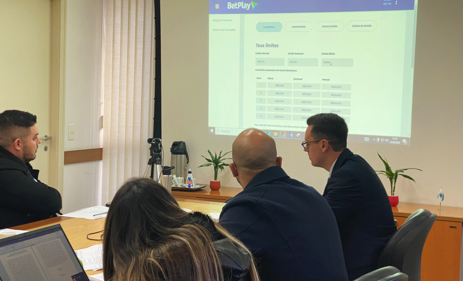 Reunião de integração entre a Lottopar e a BetPlay.
